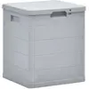 vidaXL Boîte de rangement de jardin 90 L Gris clair