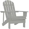 vidaXL Chaise de jardin Bois Gris