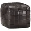 VidaXL Pouf Cuir