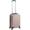 vidaXL Valise rigide Doré rose ABS