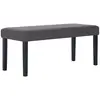 281309 Bench 106 cm Grey Faux Leather Vidaxl Grey