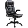 vidaXL Chaise de bureau Noir Similicuir