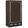 vidaXL Garde-robe Marron 87x49x159 cm Tissu