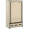 vidaXL Garde-robe Crème 87 x 49 x 159 cm Tissu