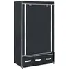 vidaXL Garde-robe Noir 87 x 49 x 159 cm Tissu