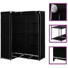 vidaXL Garde-robe d'angle Noir 130x87x169 cm