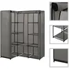 vidaXL Garde-robe d'angle Gris 130 x 87 x 169 cm