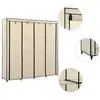 vidaXL Garde-robe avec 4 compartiments Crème 175x45x170 cm
