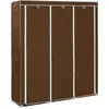 vidaXL Armoire avec compartiments et barres Marron 150x45x175 cm Tissu