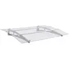 vidaXL Auvent de porte Argenté et transparent 150x90 cm Polycarbonate