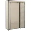 vidaXL Garde-robe pliable Crème 110x45x175 cm Tissu