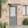 vidaXL Vidaxl Auvent De Porte Noir 120x75 Cm Pc