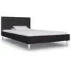 vidaXL Cadre de lit Noir Tissu 90 x 200 cm