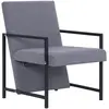 vidaXL Fauteuil Gris clair Tissu