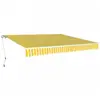 vidaXL Auvent pliable manuel 600 cm Jaune/blanc