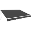 vidaXL Auvent pliable manuel 600 cm Anthracite