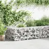 vidaXL Mur à gabion avec couvercles Acier galvanisé 900 x 50 x 50 cm