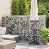 vidaXL Mur à gabion avec couvercles Acier galvanisé 100 x 20 x 150 cm