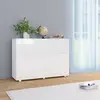 vidaXL Buffet Blanc brillant 107x35x80,5 cm