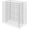 vidaXL Lit surélevé à gabion Acier galvanisé 90x50x100 cm