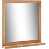 vidaXL Miroir de salle de bain 60 x 12 x 62 cm Bois de noyer massif