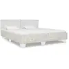 vidaXL Cadre de lit sans matelas Gris Rotin naturel 180x200 cm