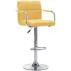 VIDAXL Chaise de bar Jaune Tissu