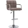 vidaXL Tabouret de bar Taupe Tissu
