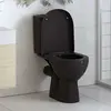 vidaXL Abattant WC à fermeture en douceur Libération rapide Noir