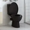 vidaXL Abattant WC à fermeture en douceur Libération rapide Noir