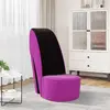 vidaXL Chaise en forme de chaussure à talon haut Violet Velours