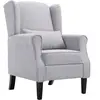 vidaXL Fauteuil Gris clair Tissu