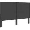 vidaXL Tête de lit Gris foncé Tissu 180x200 cm