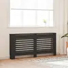 vidaXL Cache-radiateur noir 172x19x81,5 cm MDF