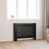 vidaXL Cache-radiateur noir 112x19x81,5 cm MDF