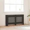 vidaXL Cache-radiateur noir 152x19x81,5 cm MDF