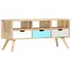 vidaXL Meuble TV 110x35x48 cm Bois de manguier massif