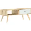 vidaXL Table basse 90x50x40 cm Bois de manguier massif