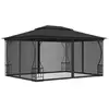 vidaXL Tonnelle avec moustiquaire 300x400x265 cm Anthracite
