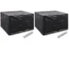 vidaXL Housses de salon de jardin 2 pcs 8 oeillets 135x135x90 cm