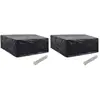 vidaXL Housses de salon de jardin 2 pcs 10 oeillets 260x260x90 cm