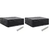 vidaXL Housses de salon de jardin 2 pcs 8 oeillets 250x210x90 cm