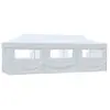 vidaXL Tente de réception escamotable avec 8 parois 3 x 9 m Blanc