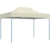 vidaXL Tente de réception pliable professionnelle 3x4 m Acier Crème