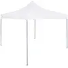 vidaXL Tente de réception pliable professionnelle 3x3 m Acier Blanc