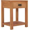 vidaXL Table de chevet 35x35x50 cm bois de teck massif