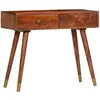 vidaXL Table console 90x35x76 cm Bois d'acacia massif