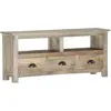 vidaXL Meuble TV 110x30x50 cm Bois massif de manguier