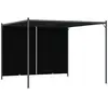 vidaXL Pergola de jardin avec toit rétractable 3x3 m Anthracite