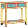 VIDAXL Table console peinte à la main 80x35x75 cm Bois de manguier
